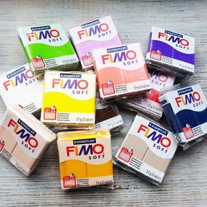 FIMO Soft serie polymer clay, indian red, Nr. 24, 57g 2oz, Oven-hardening polymer modeling clay, Basic Fimo Soft colors by STAEDTLER image 5