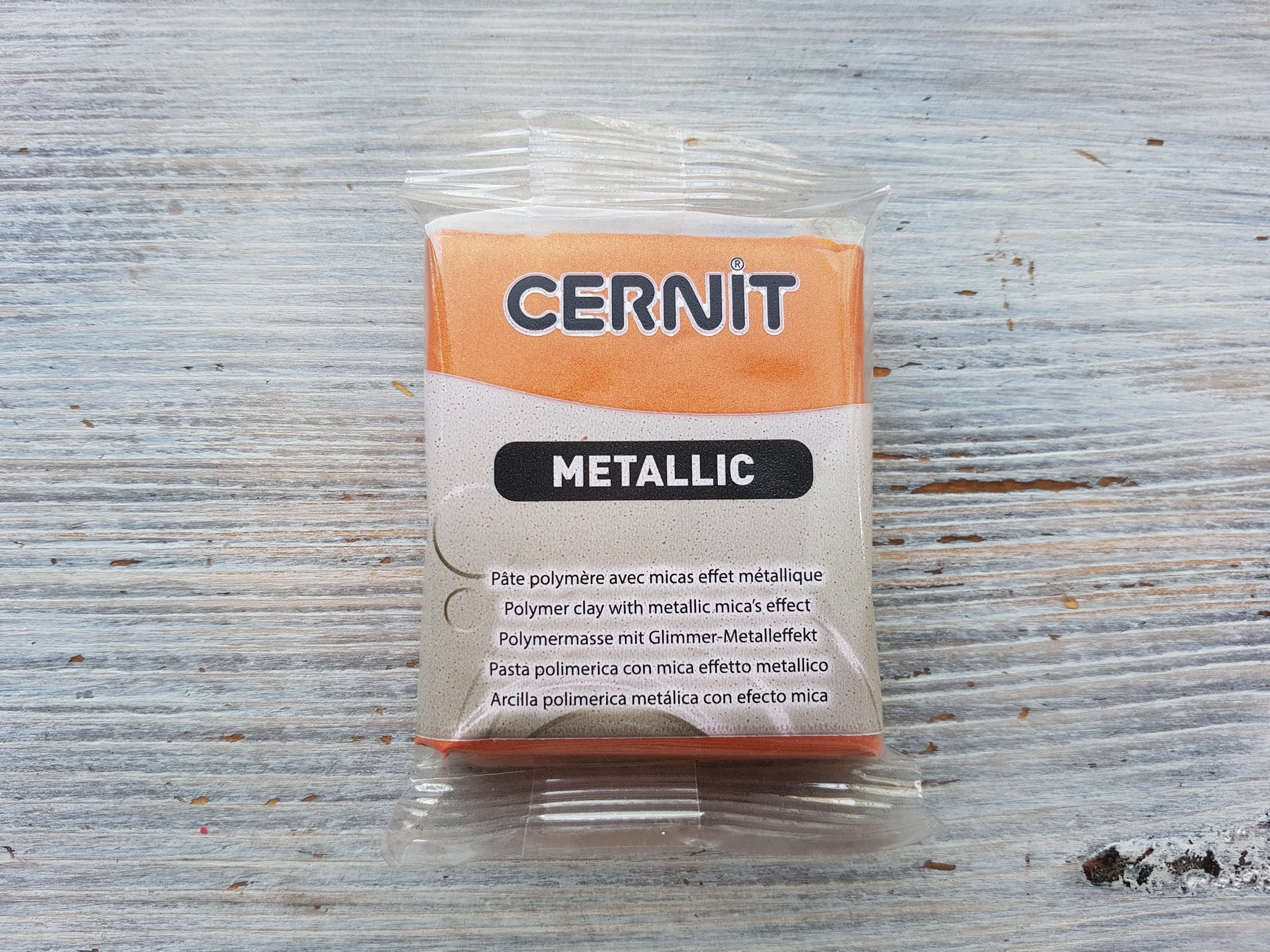 Arcilla polimérica cernit metallic 56gr óxido
