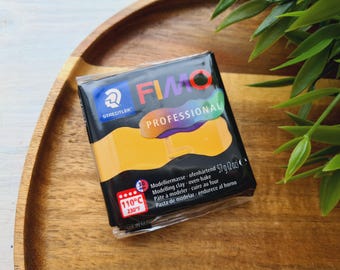 FIMO Professional, ochre, Nr. 17, 57g (2oz), Oven-Bake Modeling Clay, Artists, Firm Texture, Sculpting, Jewelry, STAEDTLER Clay
