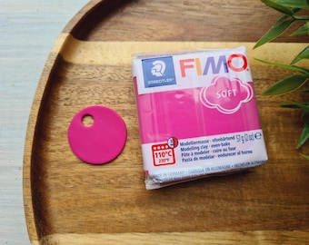 FIMO Zacht, framboos, nr. 22, 57 g (2oz), in de oven gebakken boetseerklei, sieraden, knutselen, beeldhouwen, beginners, miniaturen, decor