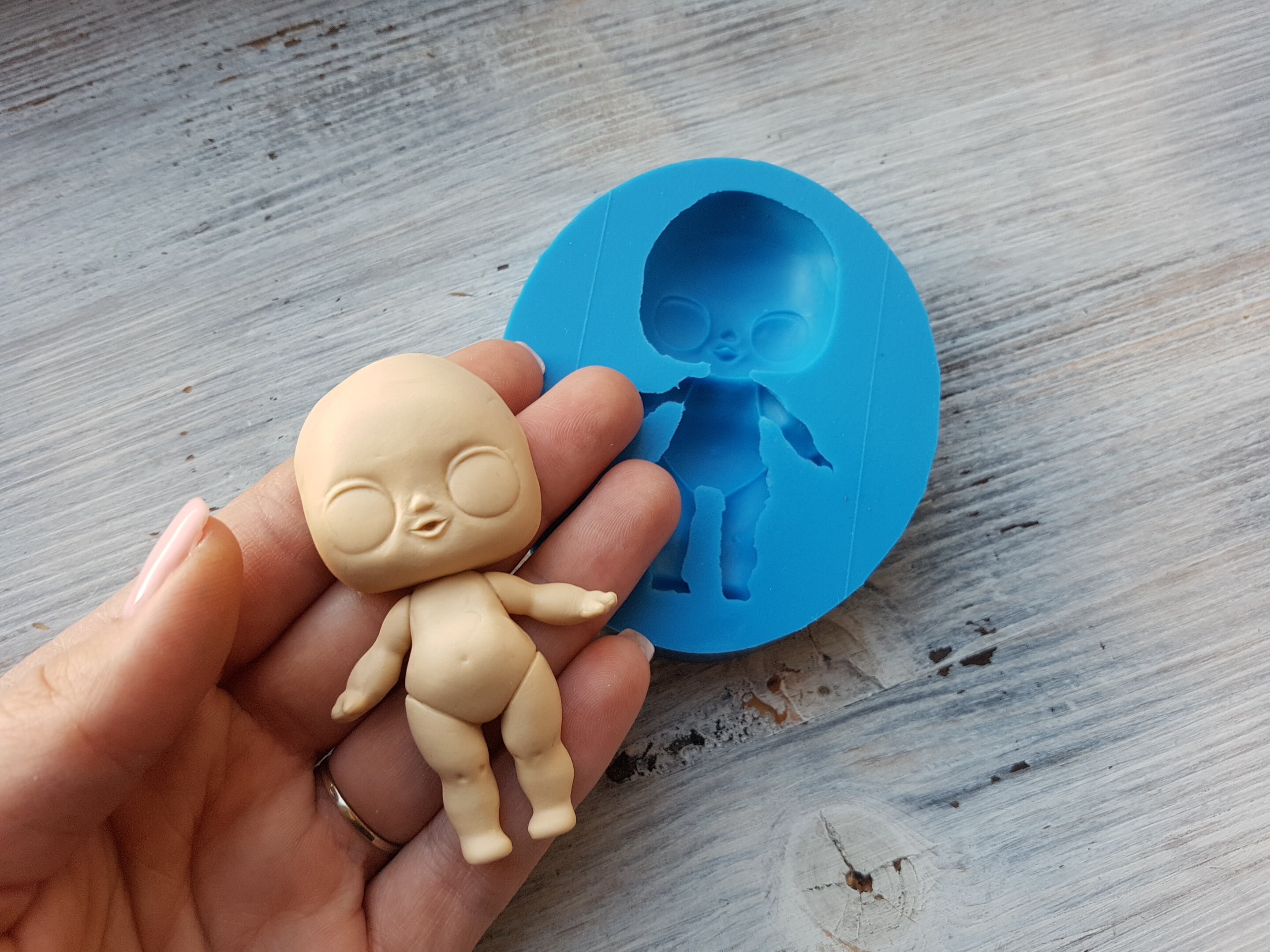 Silicone mold of Doll 3.15linch 8cm Modeling tool for Etsy