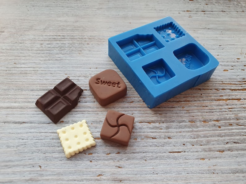 Cernit and Kato clay Silicone mold of Sweets Pardo Modeling tool for accessories and home decor Sculpey Shape for Fimo soap making