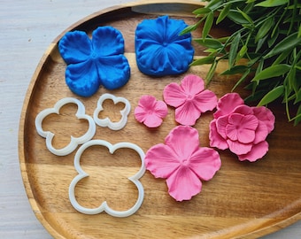 Silicone veiner of Flower texture, style 2, Flower Veiner, 3D Printed Cutters, Plastic PLA, Polymer Clay, Earrings, Floral Jewelry Tools