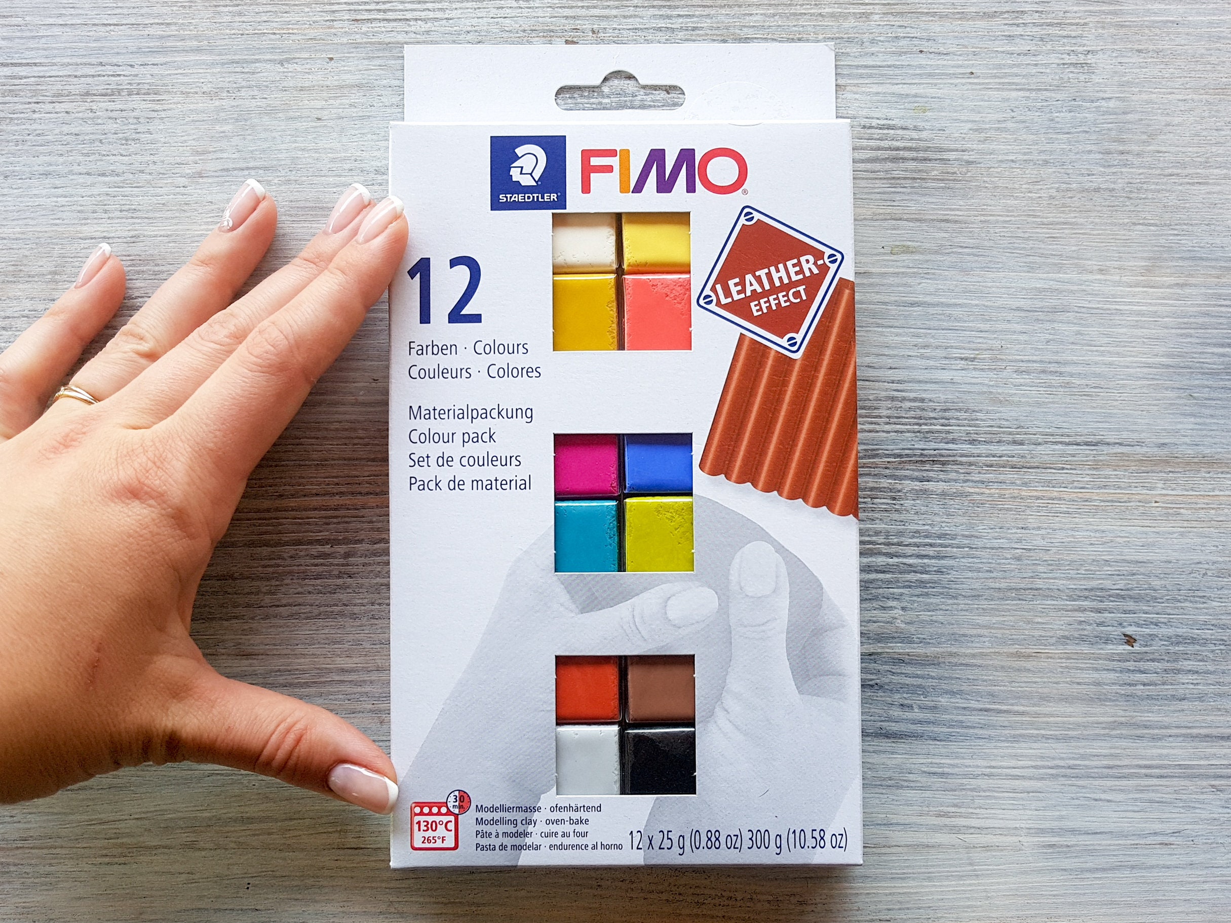 Fimo Soft Polymer Clay Set, 12 Pastel Colors 25g, Oven-hardening Modeling  Clay Color Pack, Soft and Smooth Clay for Home Decor and Jewelry 