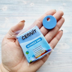 CERNIT Number One Polymer Clay, Immergrün, Nr. 212, 56g, Soft Clay für Schmuck, Miniaturen & Modellierung