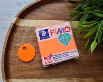 FIMO Effect, neon orange (neon), Nr. 401, 57g (2oz), oven-hardening polymer clay, STAEDTLER