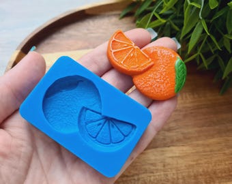 Moules En Silicone En Forme De Tranches De Citron Et D'Orange - Pour Chocolats, Bonbons, Fondants - 10