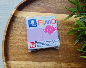 FIMO Soft, lilac (pastel), Nr.605, 57g (2oz), Oven-Bake Modeling Clay, Jewelry, DIY Crafts, Sculpting, Beginners, Miniatures, Decor