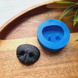Silicone mold of Dog or bear nose, style 5, ~ 2.2*2.5 cm, H:0,8cm, Modeling tool for accessories, jewelry decor, Shape for polymer clay