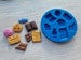 Silicone mold of Set of sweets, 8 pcs., ~ 1.1-2.2 cm, Modeling tool for accessories, jewelry and home decor, Shape for polymer clay