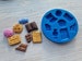 Silicone mold of Set of sweets, 8 pcs., ~ 1.1-2.2 cm, Modeling tool for accessories, jewelry and home decor, Shape for polymer clay 