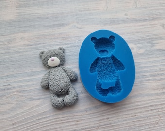 Stampo in silicone di Orso, grande ~ 6,8 cm, Strumento per modellare accessori, gioielli e decorazioni per la casa, Forma per tutti i tipi di argilla polimerica