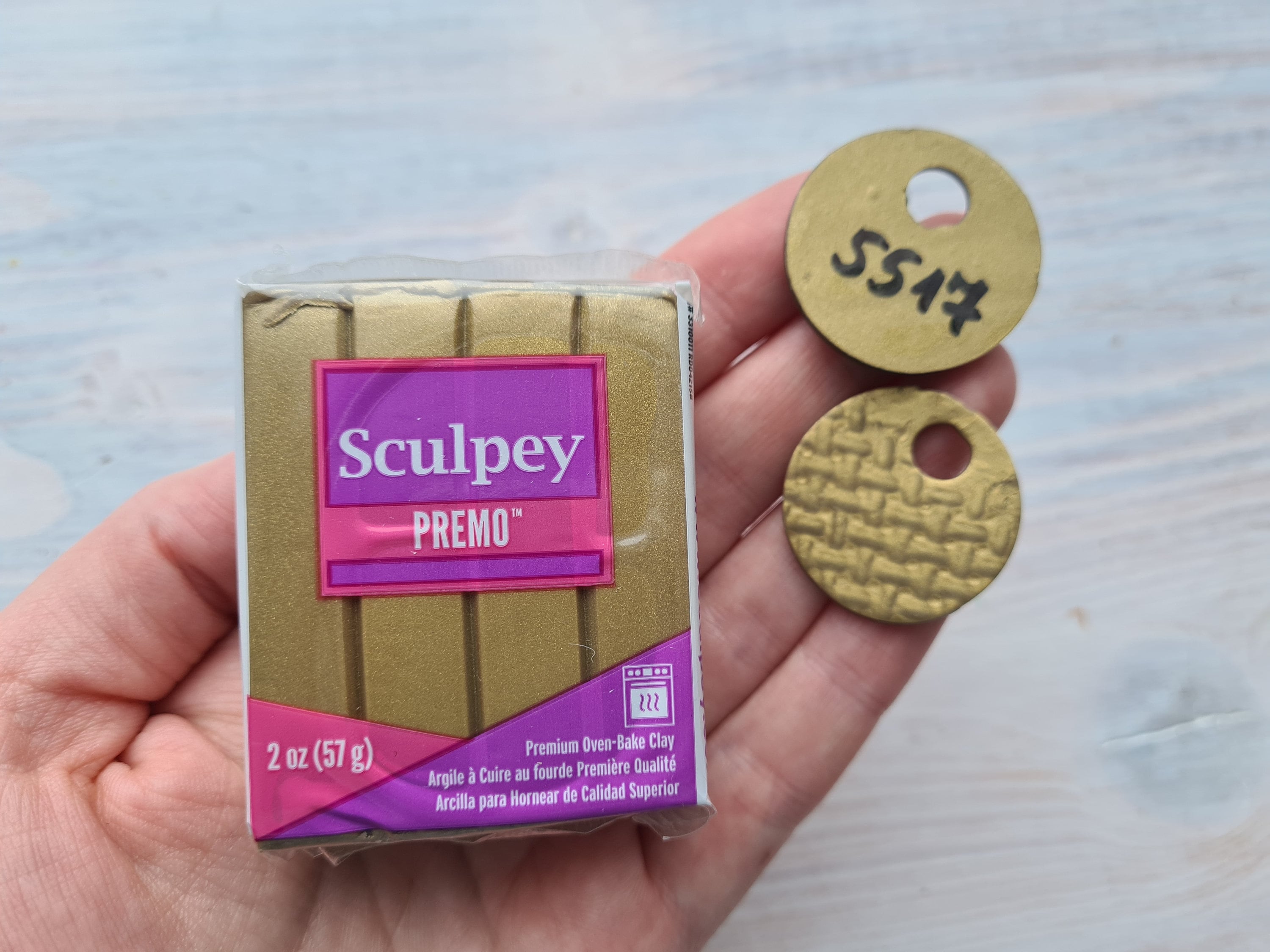 Sculpey Premo Accents Antique Gold, Nr. 5517 Oven-bake Polymer Clay, 57 Gr,  Oven-bake Polymer Clay 