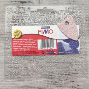 Fimo texture sheet Art Nouveau, Used for decor and texture, Modeling and forming tool for polymer clay Sculpey, Fimo, Pardo, Cernit, Kato image 1