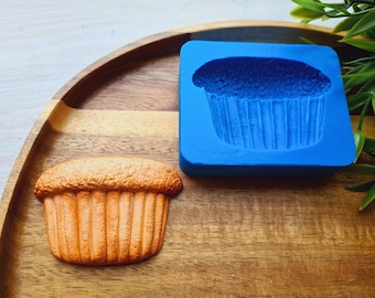 Silicone mold of Muffin, style 2, ~ 4.5*6.3 cm, H:1.5 cm, Polymer Clay & Resin Dessert Mold, Dollhouse Food, DIY Baking Charm