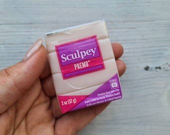 Sculpey Premo Accents White Translucent, Nr. 5527, oven-bake polymer clay, 57 Gr, oven-bake polymer clay