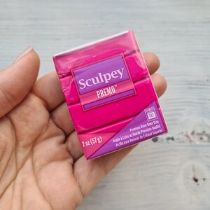 Sculpey Premo Fuchsia, Nr. 5504, oven-bake polymer clay, 57gr, oven-bake polymer clay