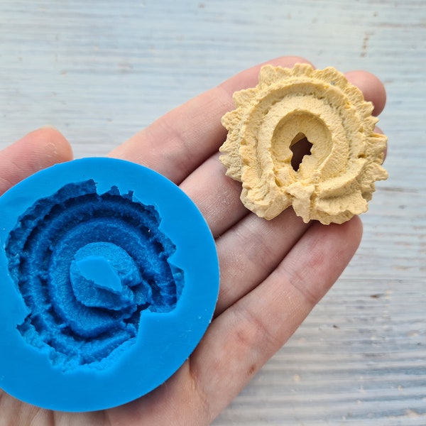 Moule en silicone de Cookie 8, biscuit sablé, ~ 4*4,2 cm, Outils de modelage pour accessoires, décoration intérieure, Forme pour Fimo, Sculpey, Pardo, Cernit