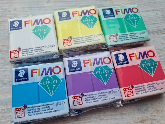 Fimo Effect Translucent Serie Polymer Clay, Red translucent, Nr. 204, 57g  2oz, Oven-hardening Modeling Clay, Colors by STAEDTLER 