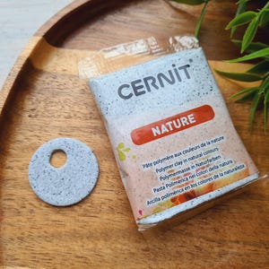 Cernit Nature, granite, Nr. 983, 56g (1.98oz), oven-hardening polymer clay, natural shades for jewelry, miniatures, and sculpting