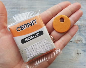 CERNIT Metallic polymer clay, rust, Nr. 775, 56g (2oz), Soft Modeling Clay for Jewelry, Miniatures & Sculpting