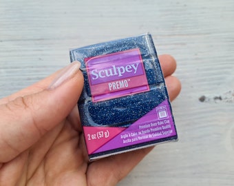 Sculpey Pâte Pe02 5132 White Gold Glitter, Paillettes Or Blanc