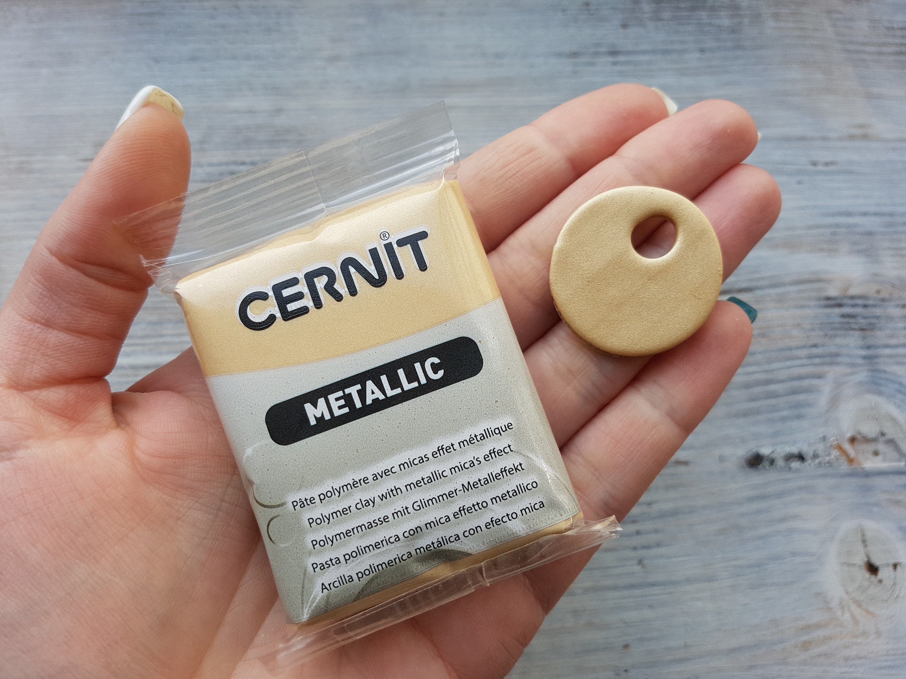 Cernit metallic, pasta polimérica para cocer 110° > 130° - ArtBendix