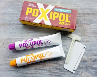 Bripox Poxipol pegamento epoxi, transparente, 70 ml