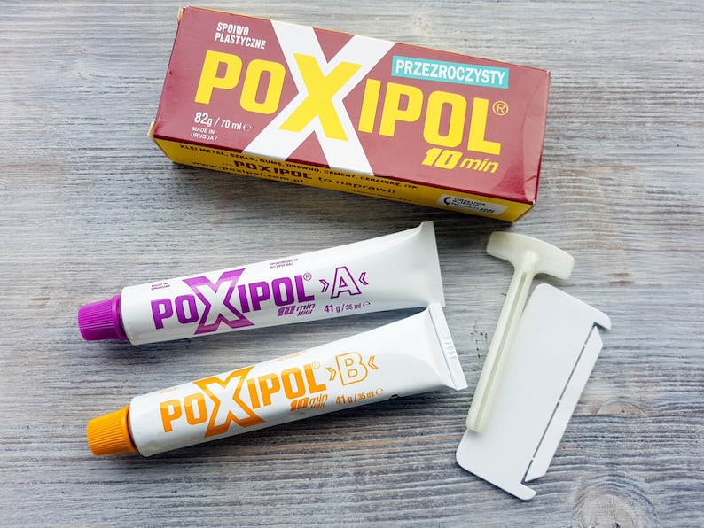 Bripox Poxipol epoxy glue, transparent, 70 ml image 1