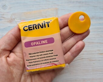 CERNIT Opaline serie Polymer clay, apricot, Nr. 755, 56g, ofenhärtende Modelliermasse