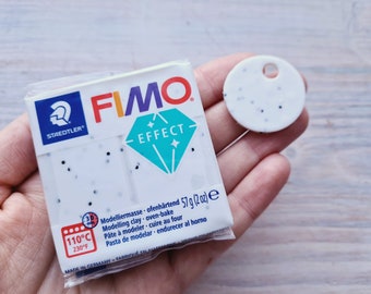 FIMO Effect, wit graniet (steen), Nr. 003, 57 g (2 oz), ovenhardende polymeerklei, STAEDTLER