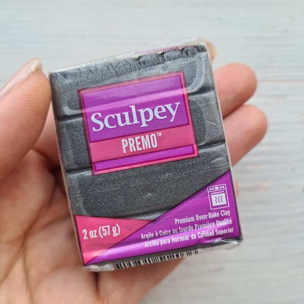 Sculpey Premo Accents Graphite Pearl, Nr. 5120, 57 gr, pâte polymère à cuire au four