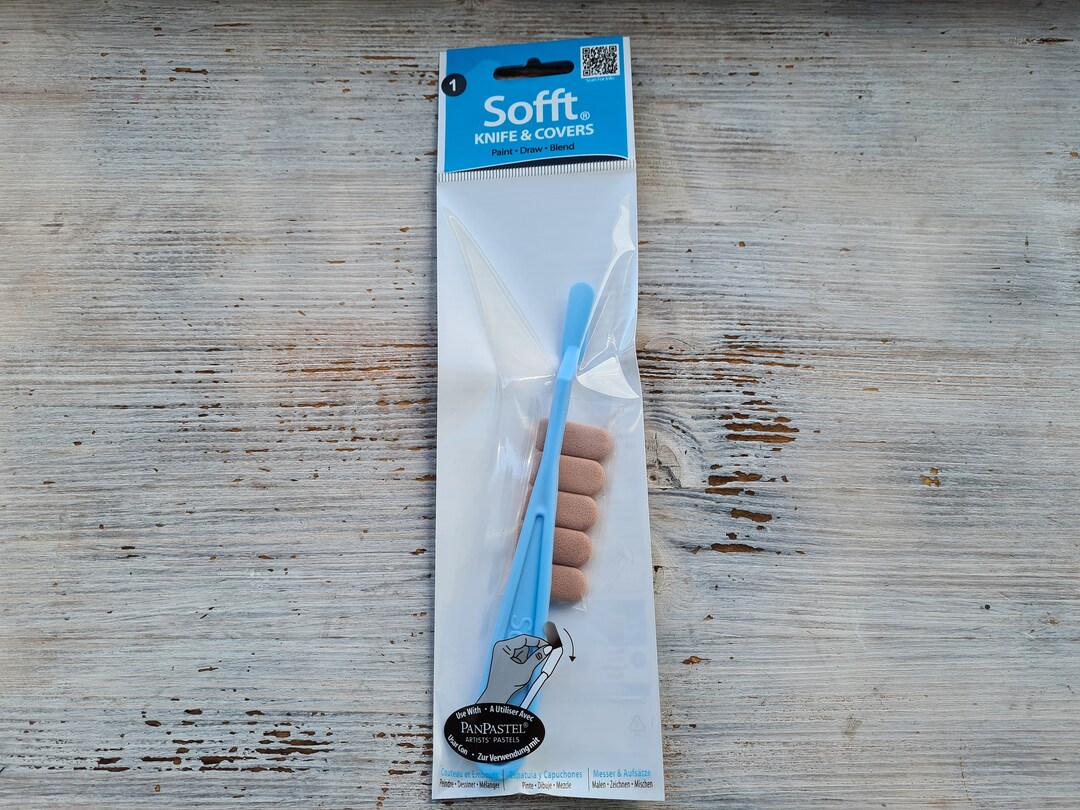 Sofft Tool No. 1 Round Palette Knife & 5 Covers for Panpastel Artist