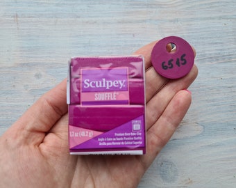 Sculpey Souffle, Nabo, N.° 6515, 48 g (1,7 oz), Arcilla ligera mate para horno, Aretes, Joyería, Arcilla de modelado suave y duradera, Bricolaje, Manualidades