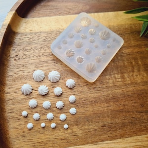 1:12-1;6 Silicone mold of Mini meringue, style 8, 20 elements, ~ Ø 0.3-0.8 cm, H;0.2-0.5 cm, Cream Swirl, Clay, Resin,Soap,Candle,Cake Decor bild 5