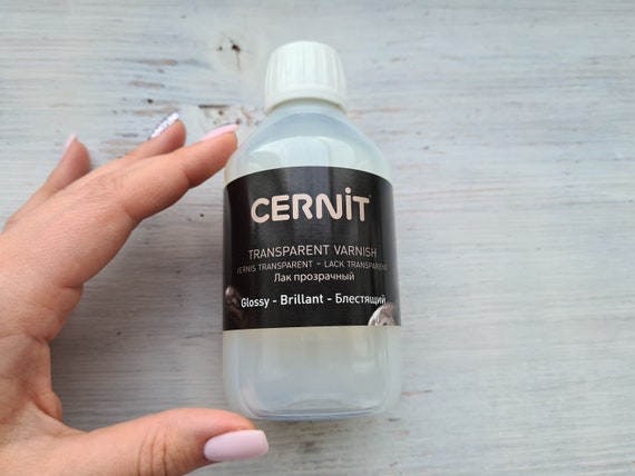 Cernit Gloss Varnish 250 Ml, Finishing and Transparent Medium for All  Polymer Clay,smoothing and Textured Medium for Jewelry and Accessories 