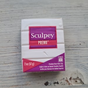 Sculpey Premo White, Nr. 5001, oven-bake polymer clay