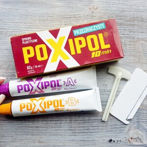 Bripox Poxipol epoxy glue, transparent, 70 ml image 2