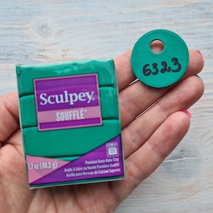 Sculpey Souffle Jade, Nr. 6323, Oven-Bake Polymer Clay, 48 Gr, oven-bake polymer clay