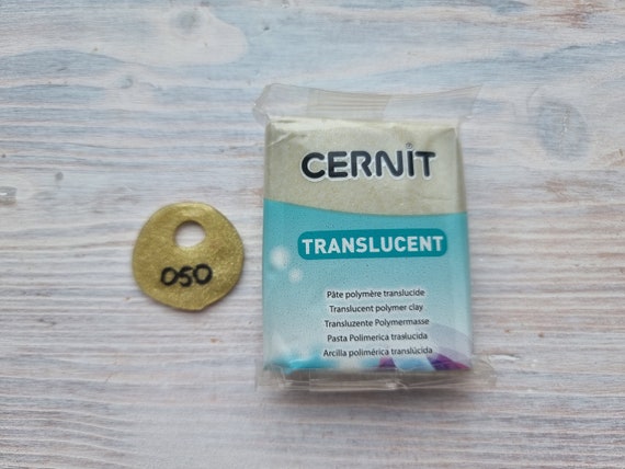 CERNIT Translucent Serie Polymer Clay, Glitter Gold, Nr. 050, Polymer Clay,  56g 2oz, Oven-hardening Polymer Modeling Clay -  Finland