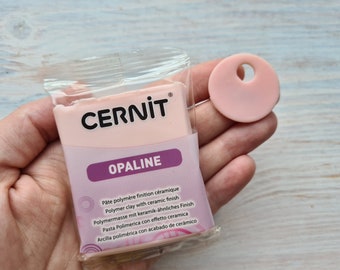 CERNIT Opaline serie polymer clay, pink, Nr. 475, 56g (2oz), Oven-hardening polymer modeling clay
