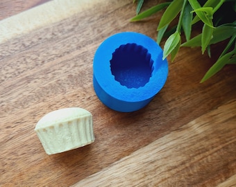 Silicone mold of Muffin, style 1, ~ Ø 2.6 cm, H:1.8 cm, Polymer Clay & Resin Dessert Mold, Dollhouse Food, DIY Baking Charm