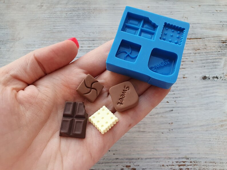 Cernit and Kato clay Silicone mold of Sweets Pardo Modeling tool for accessories and home decor Sculpey Shape for Fimo soap making