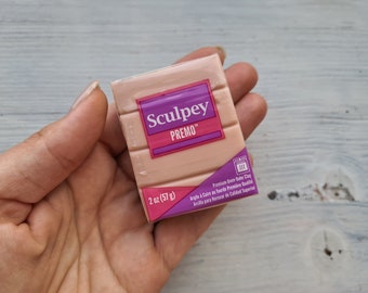 Sculpey Premo, beige, Nr. 5092, 57 g (2oz), in de oven gebakken polymeerklei, professionele sterke, flexibele boetseerklei, sieraden, beeldhouwen