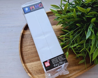 FIMO Professional, white, Nr. 0, 454g (1lb), Big Pack, Oven-Bake Modeling Clay, Artists, Firm Texture, Sculpting, Jewelry, STAEDTLER Clay