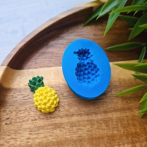 Molde de silicona de piña, estilo 1, mini, ~ 1,5*2,5 cm, alto: 0,7 cm, herramienta de modelado para accesorios, joyas, decoración del hogar, forma para arcilla polimérica