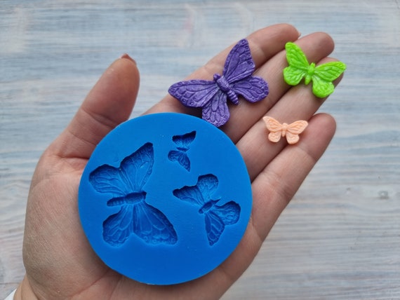 Stouge 2 Pcs Butterfly Mold Silicone Butterfly Shape Butterfly Ice