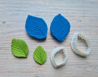 Silicone veiner, Strawberry leaf, small, choose full set or individually