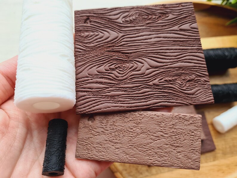 Wood Texture Roller, Style 4, Polymer Clay, 3D Printed Clay Texture ...