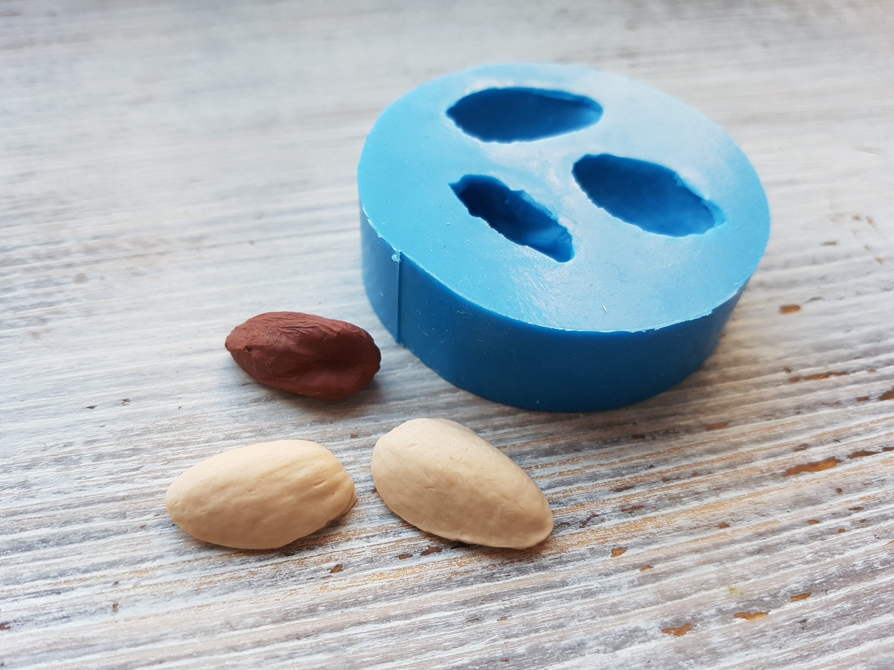 Silicone mold of Pistachios 12 cm Modeling tool for Etsy